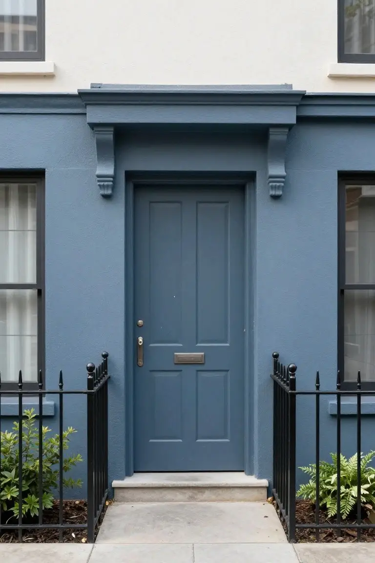 Navy Blue House Walls