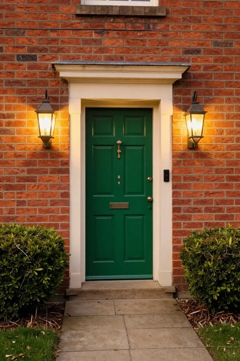 Deep Green Front Door