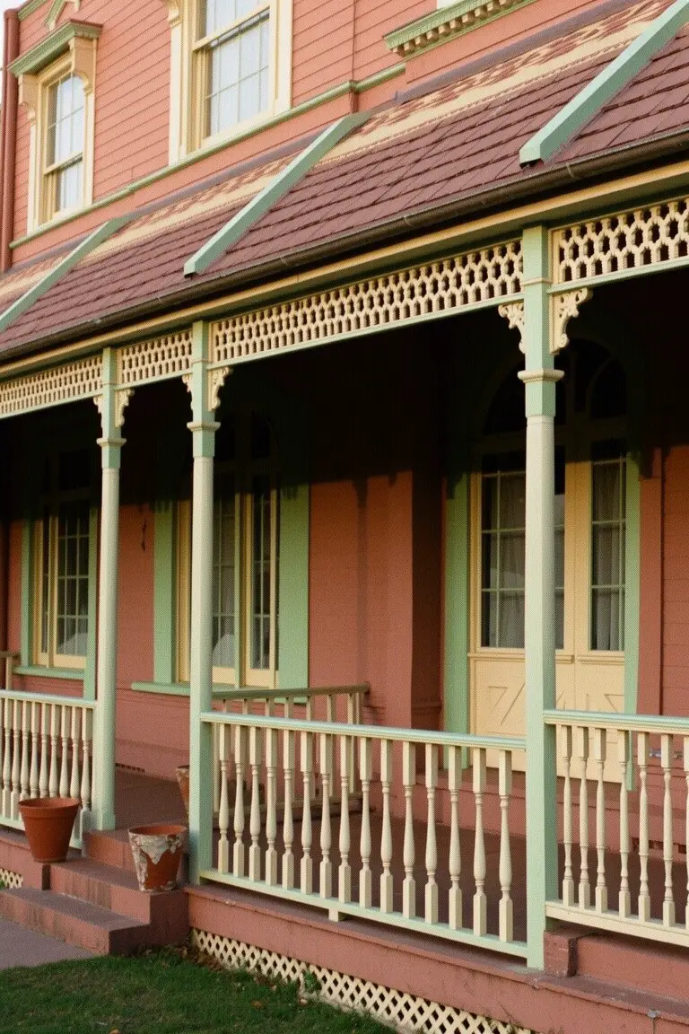 Warm Terracotta Pink Siding