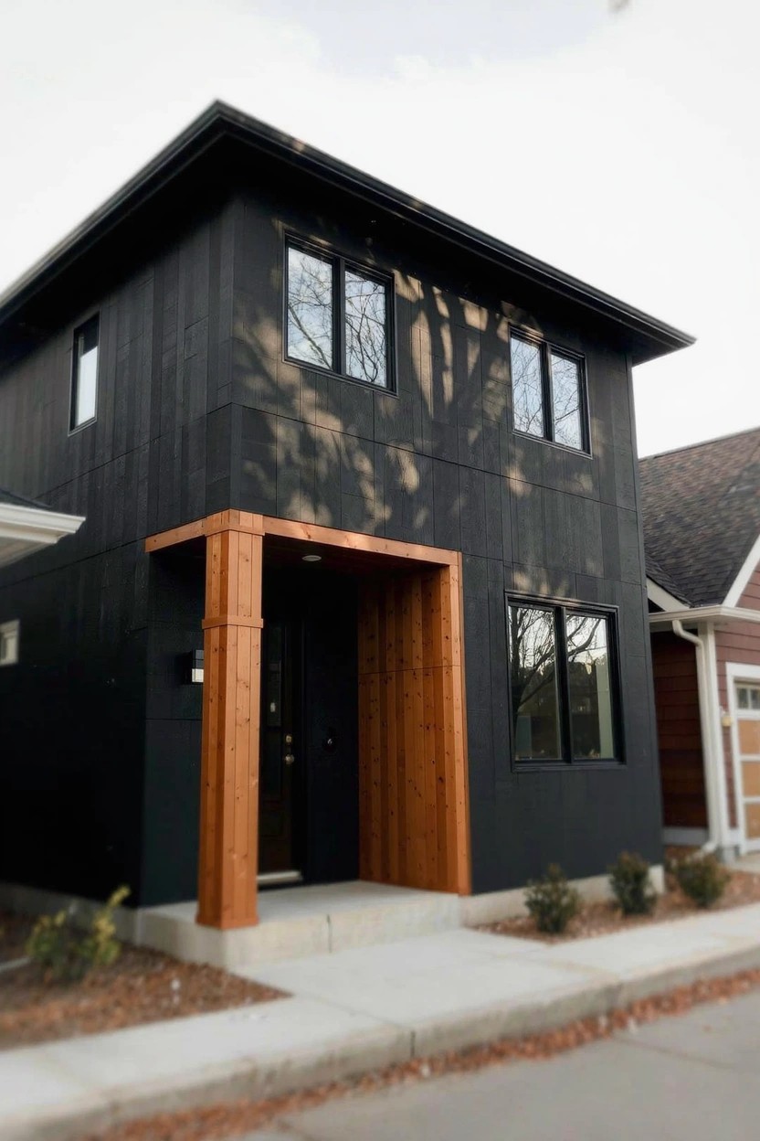 Deep Black Siding