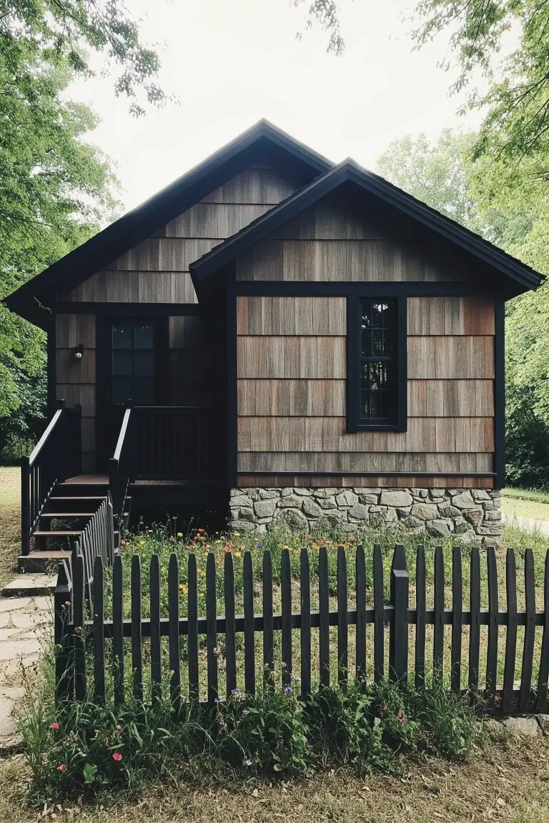 Black Trim on Shingle Siding