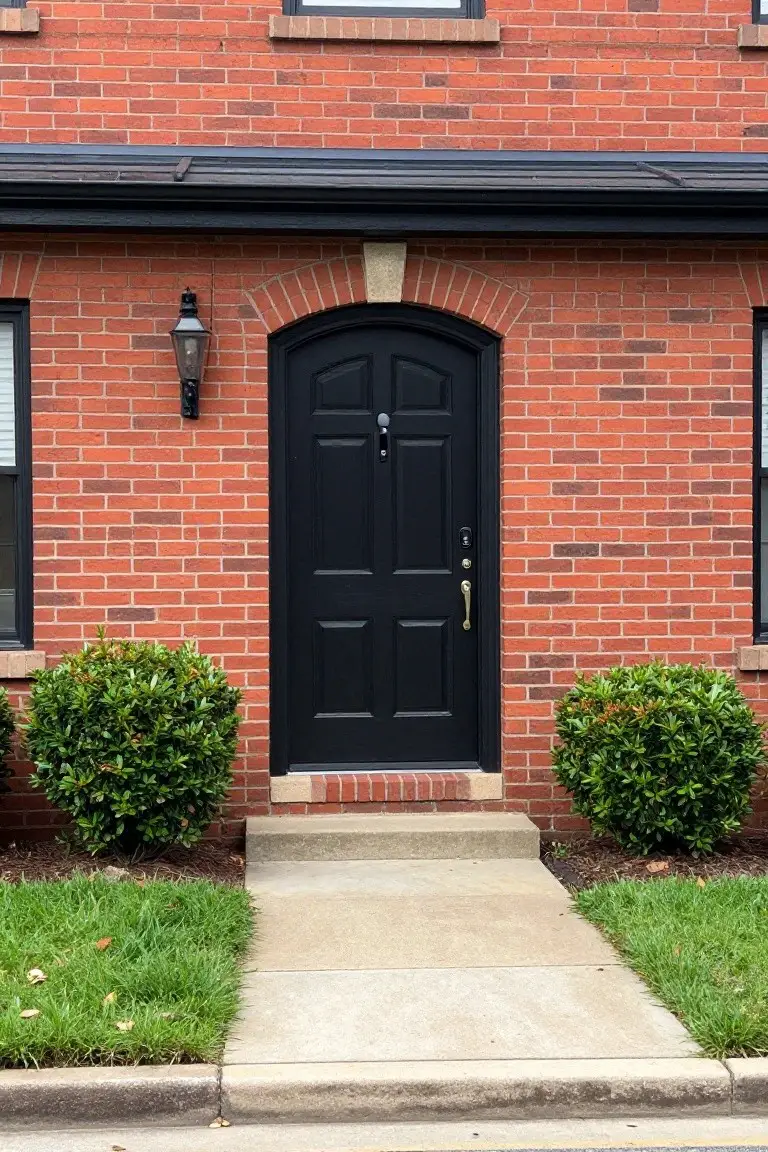 Classic Black Front Door