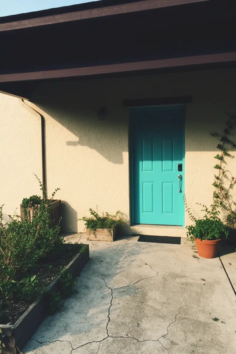 Bright Turquoise Door