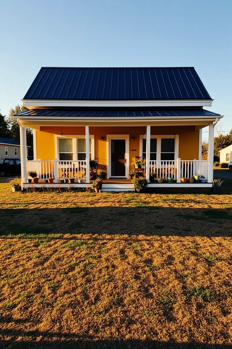Warm Ochre Yellow Siding