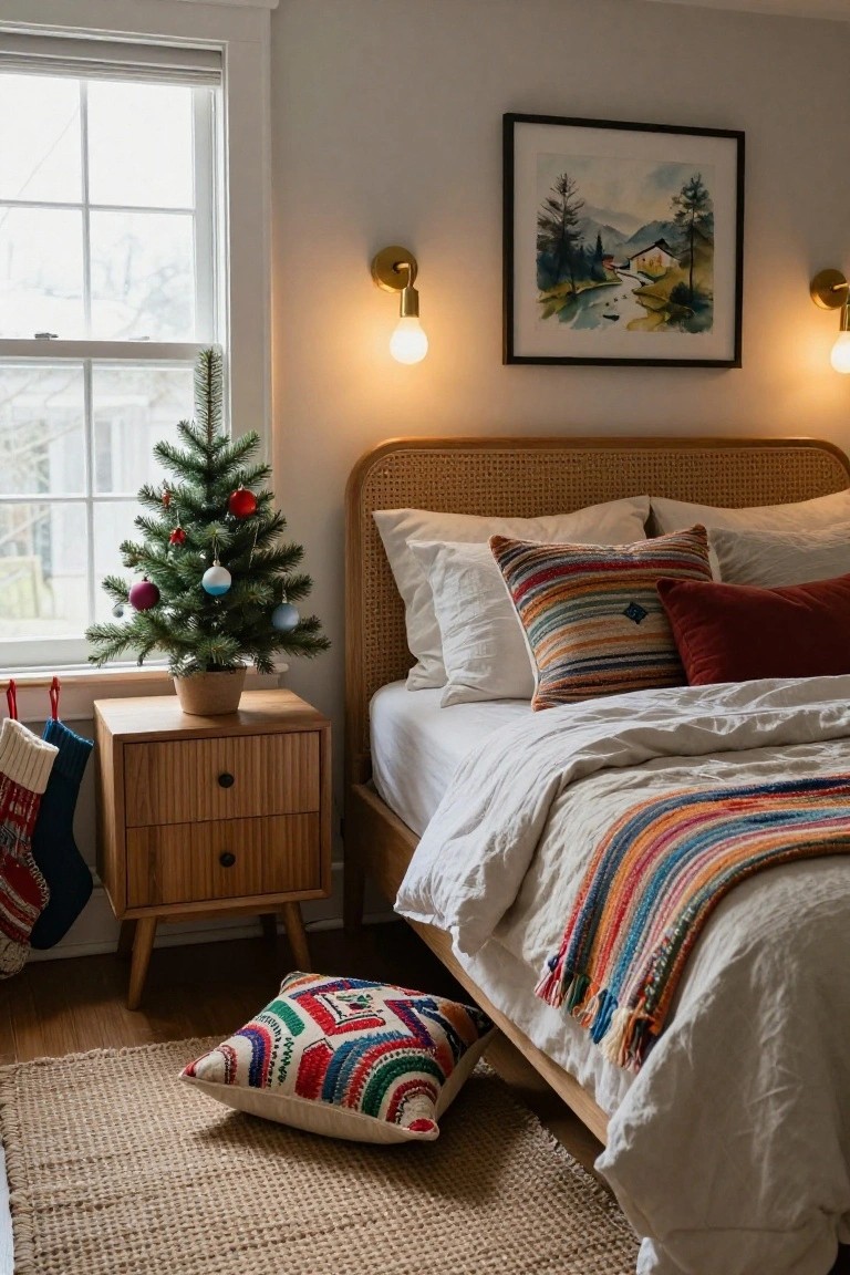 Mini Christmas Tree on the Nightstand