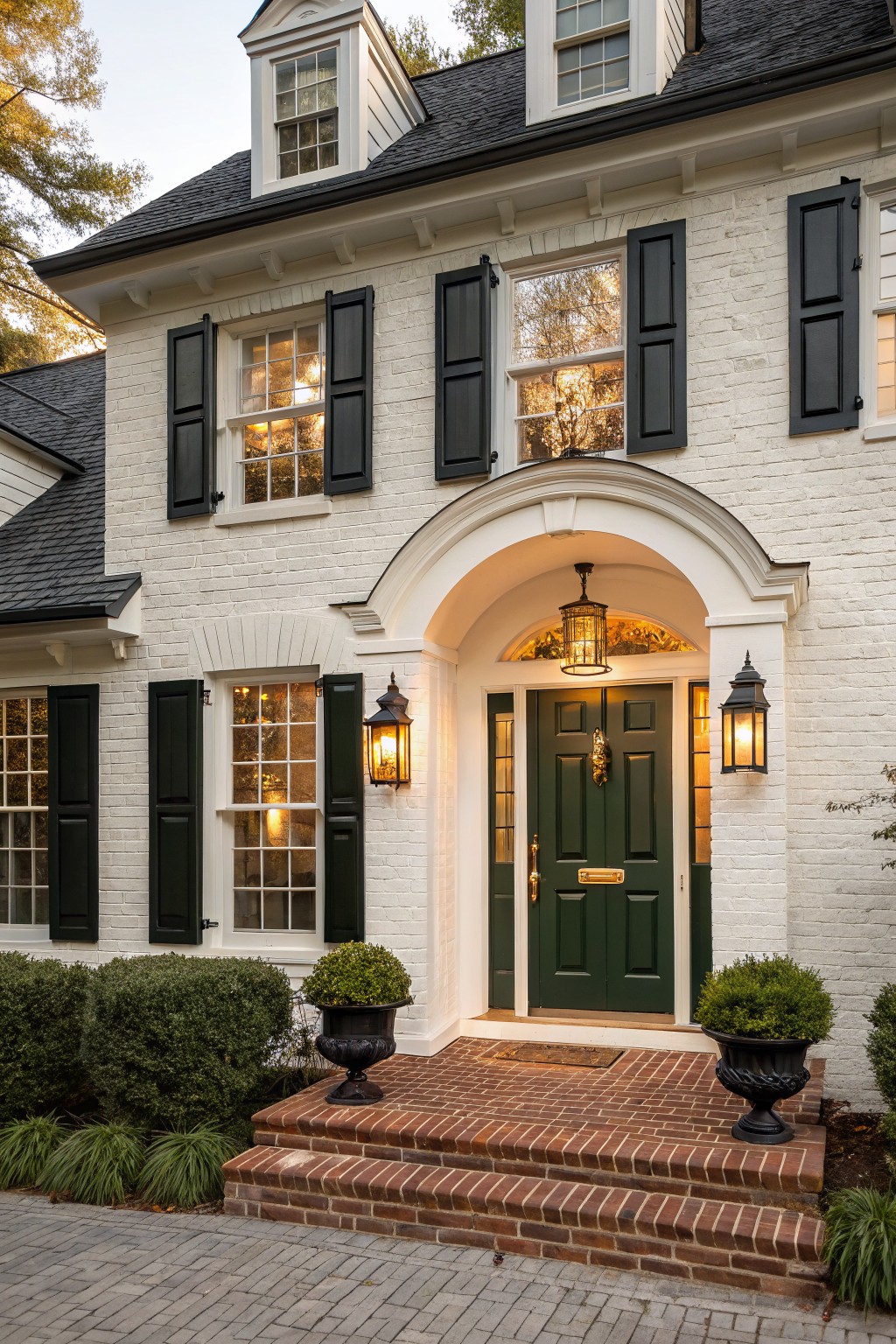 Classic Arched Entry Portico