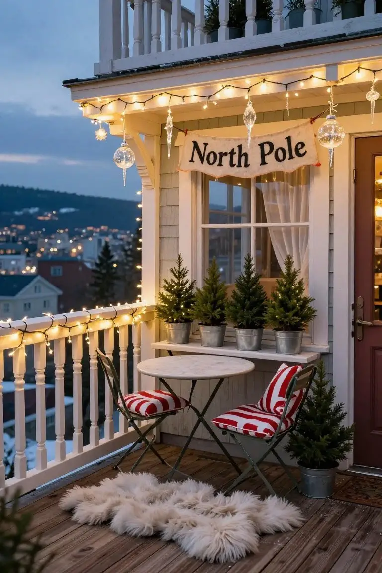 North Pole Balcony Setup