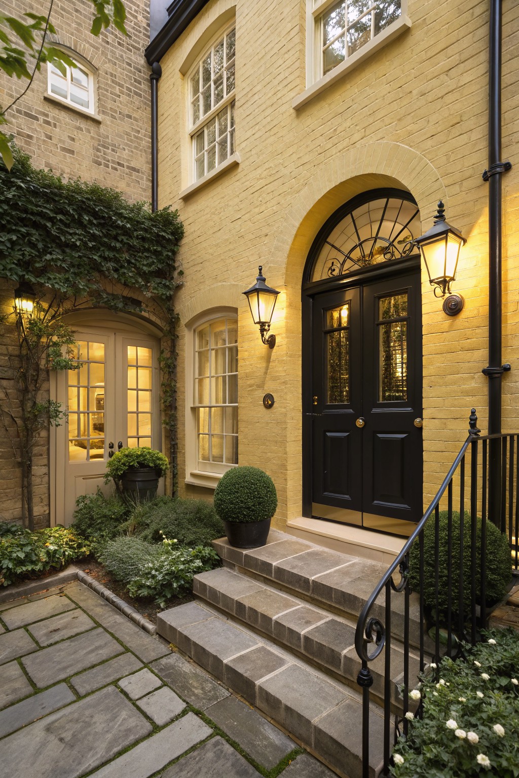 Classic Arched Entry on Yellow Brick
