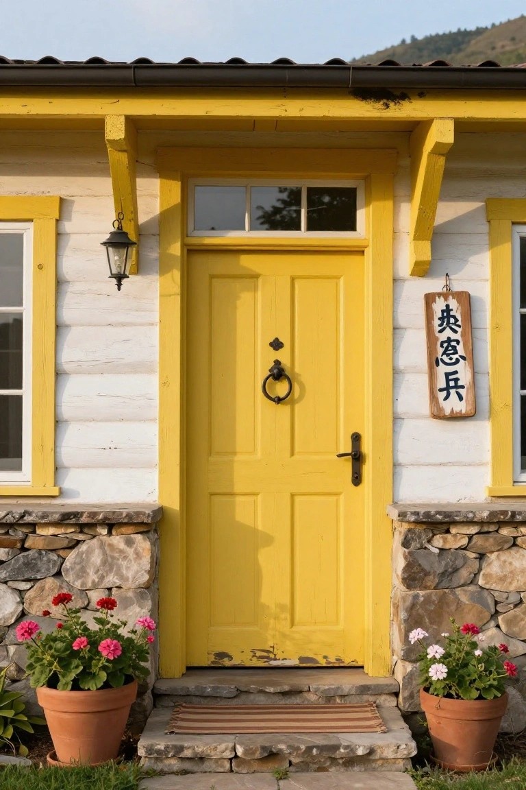 Sunny Yellow Front Door