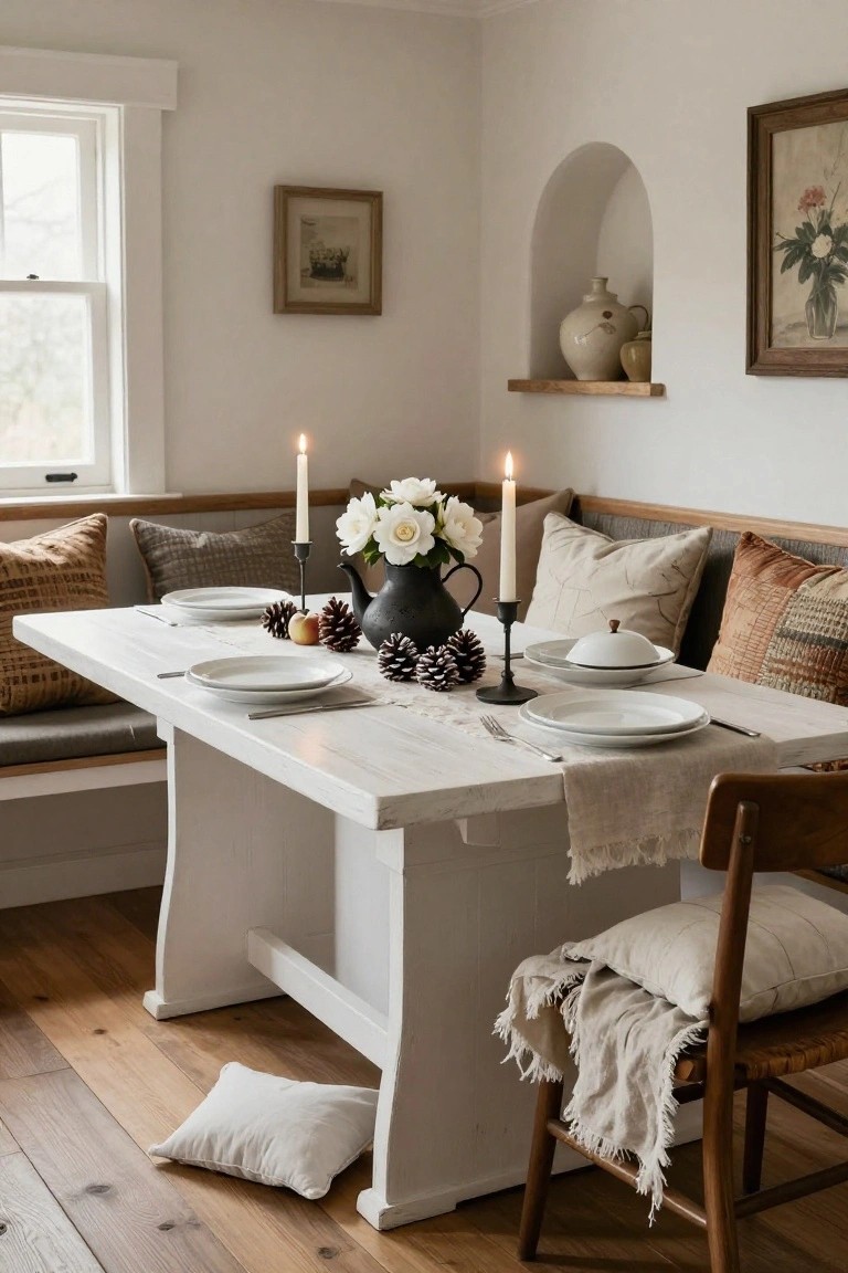 Banquette Nook Holiday Table
