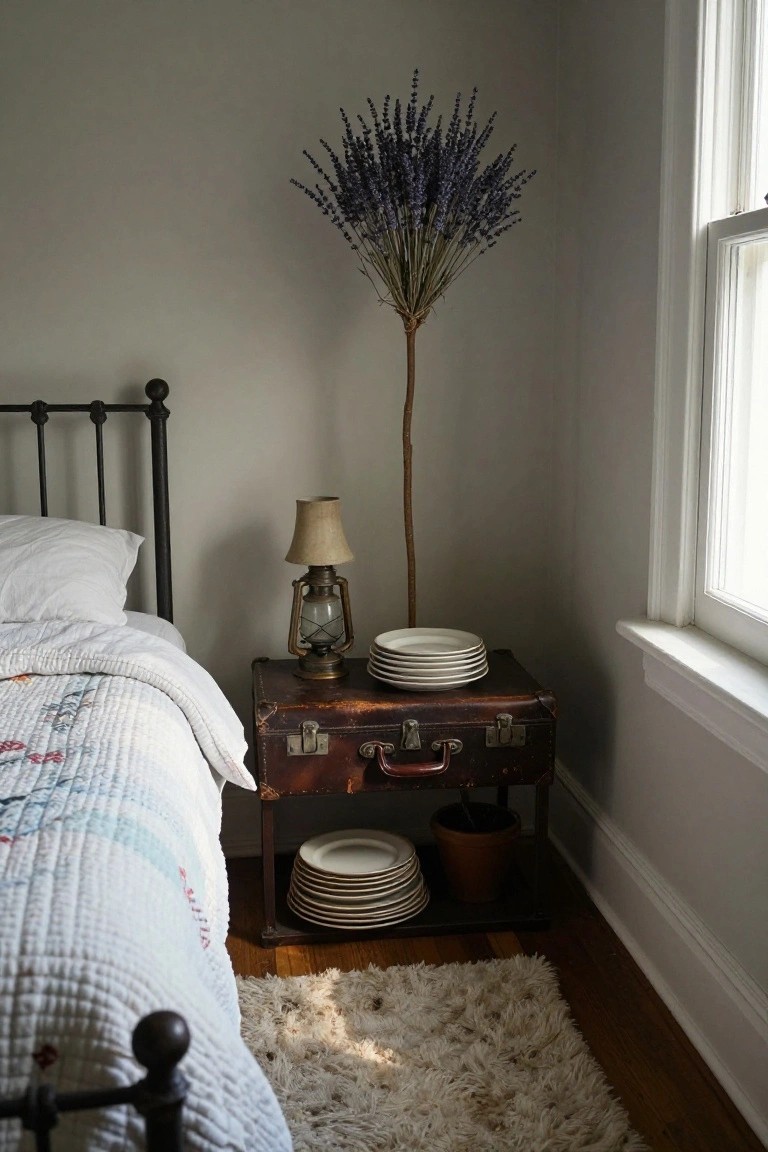 Vintage Suitcase Nightstand