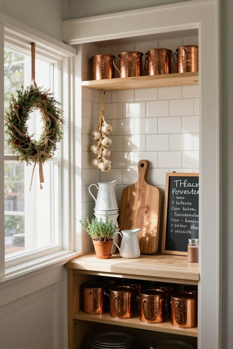 Christmas Wreath on Kitchen Window