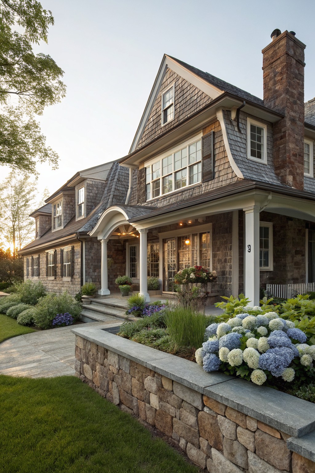 Shingled Exteriors in Warm Browns