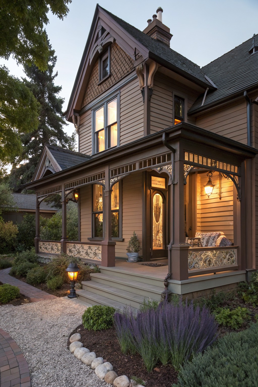 Ornate Wraparound Porch