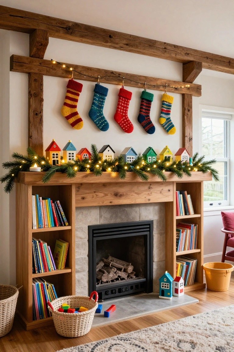 Twinkling Garland and Village Houses