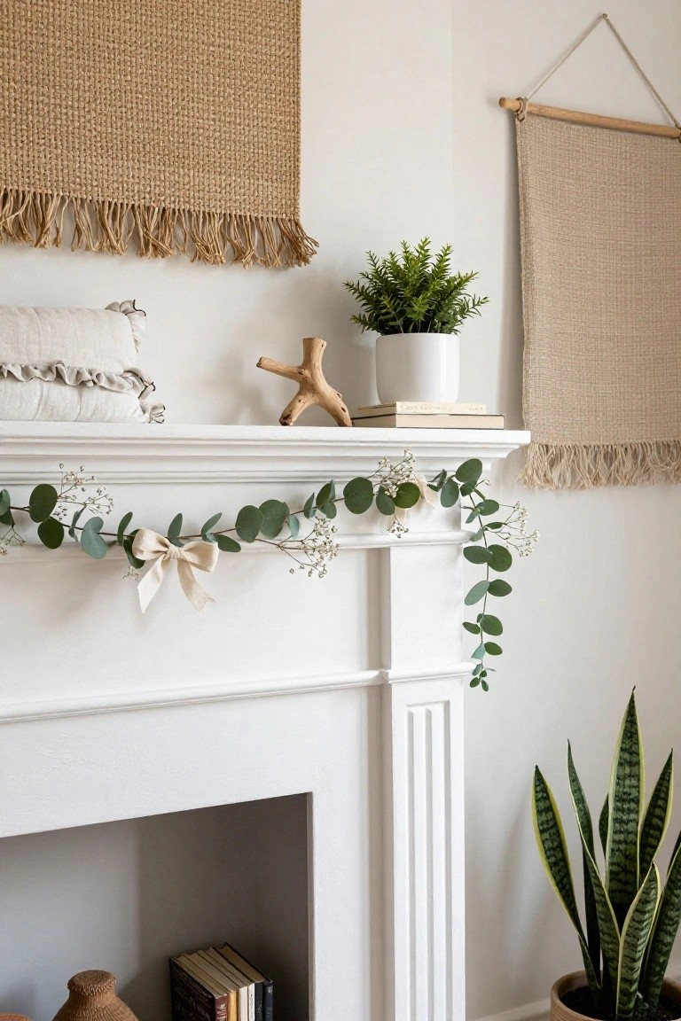 Simple Eucalyptus Garland Drape