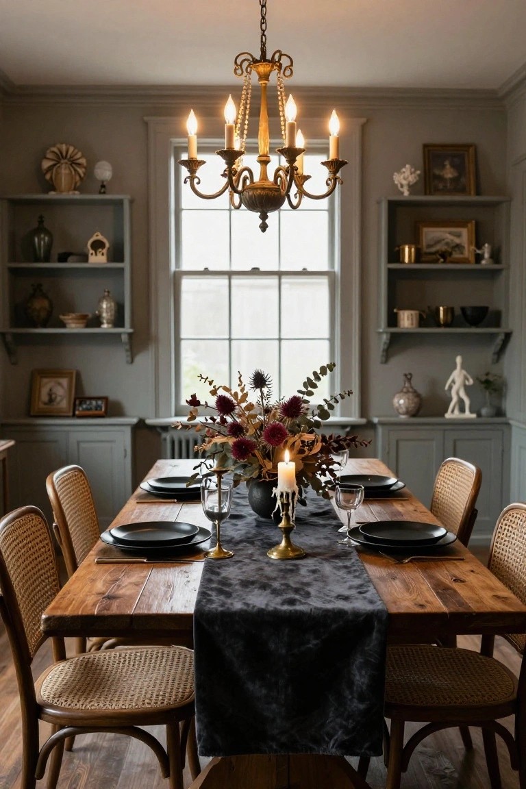 Spooky Dining Table Setup