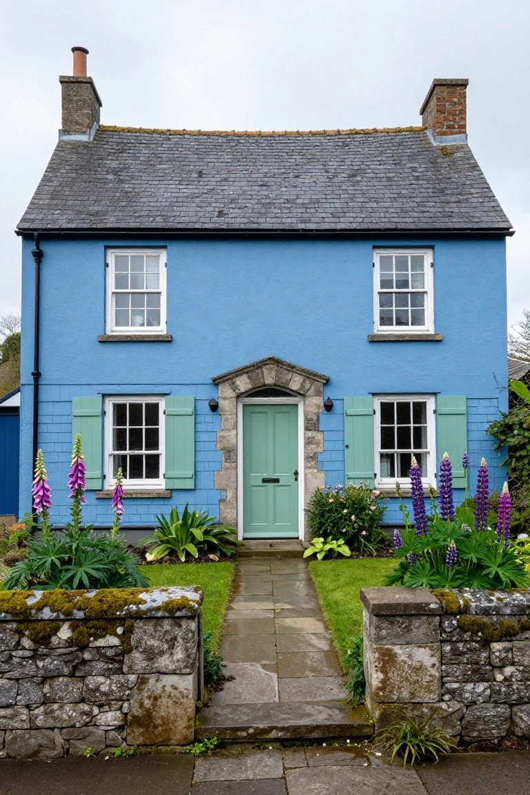 Painting a Cottage Blue