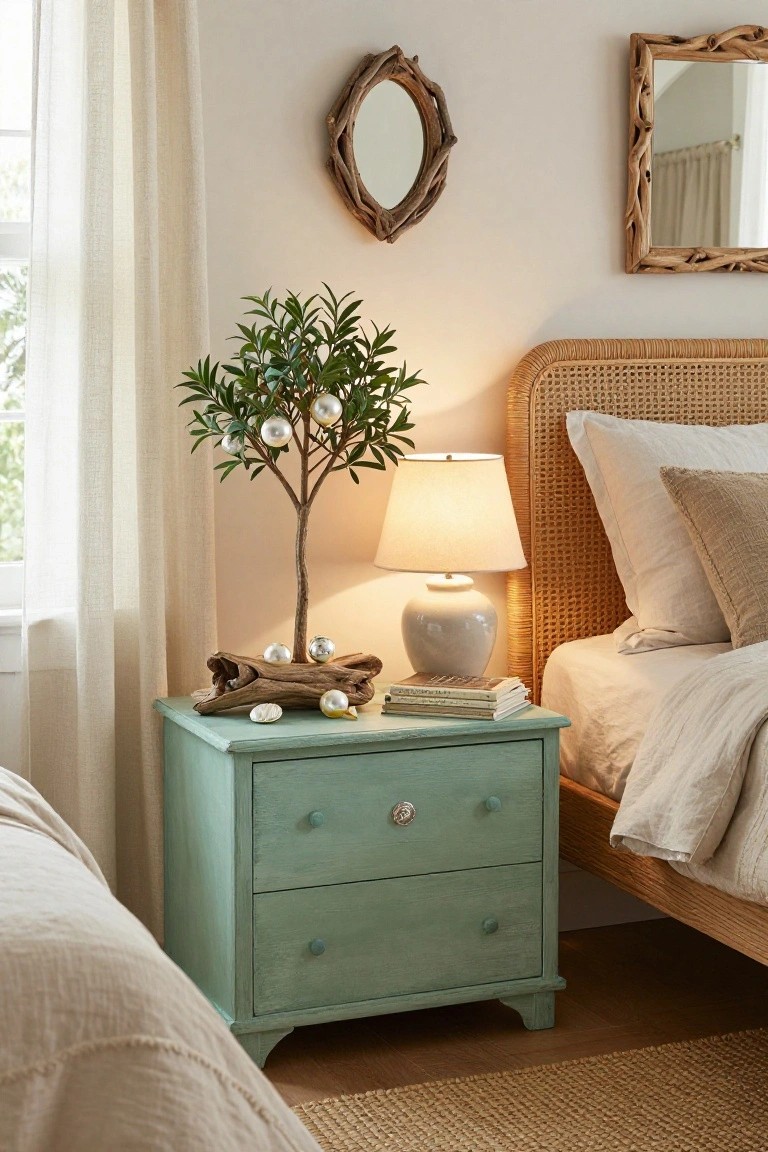 Mini Christmas Tree on the Nightstand
