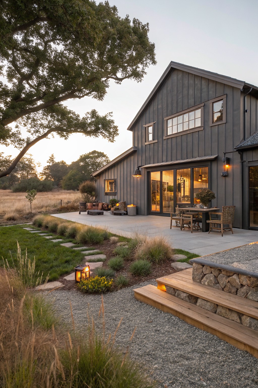 Dark Gray Board and Batten Siding