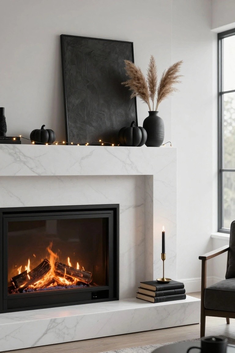 Wheat and Eucalyptus Mantel Garland
