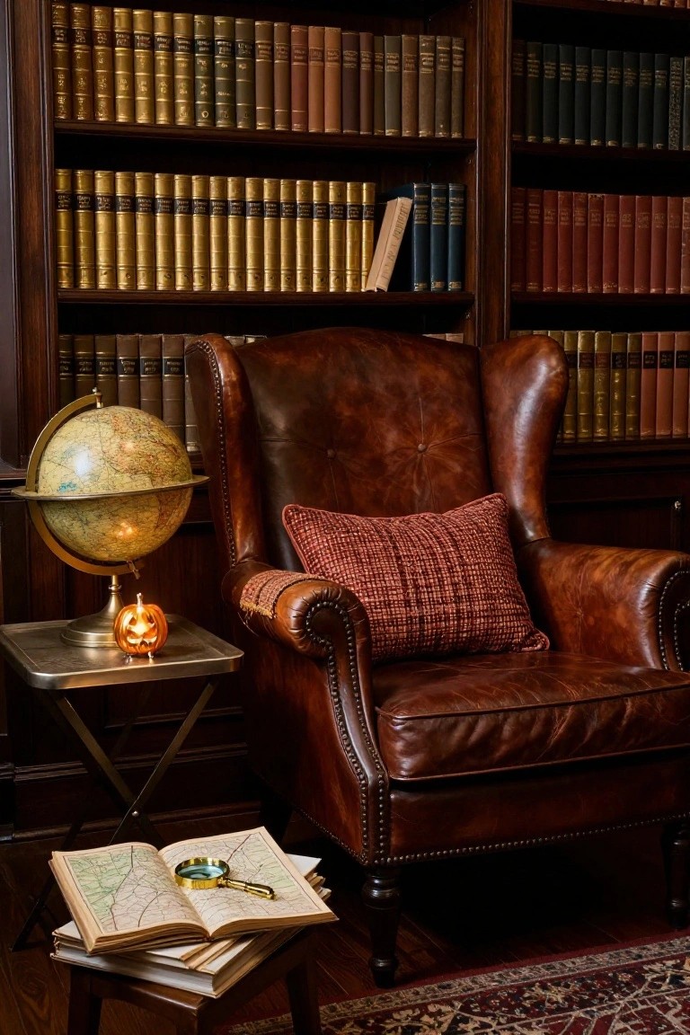 Closet Bench with a Single Pumpkin