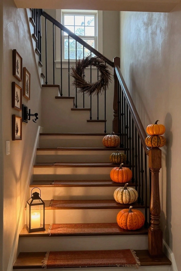 Pale Pumpkins on the Coffee Table