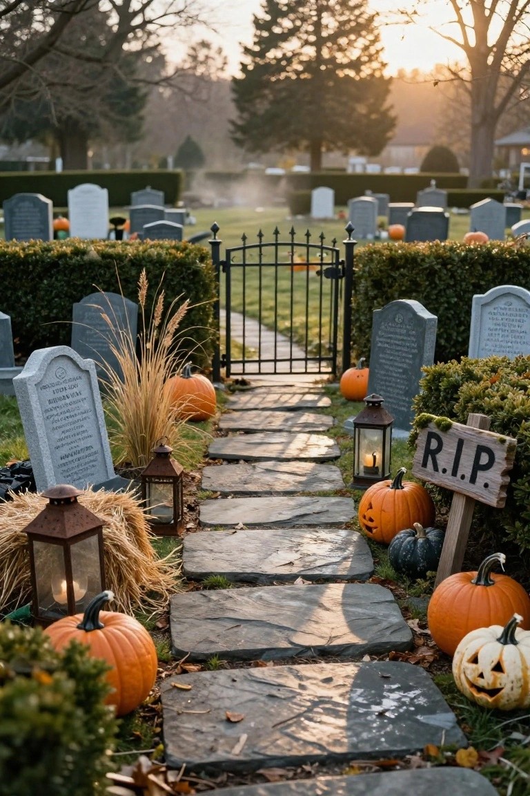 Halloween Graveyard Pathway